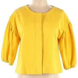 WD NY Canary Yellow Cropped Jacket Women’s Size 10 M Medium